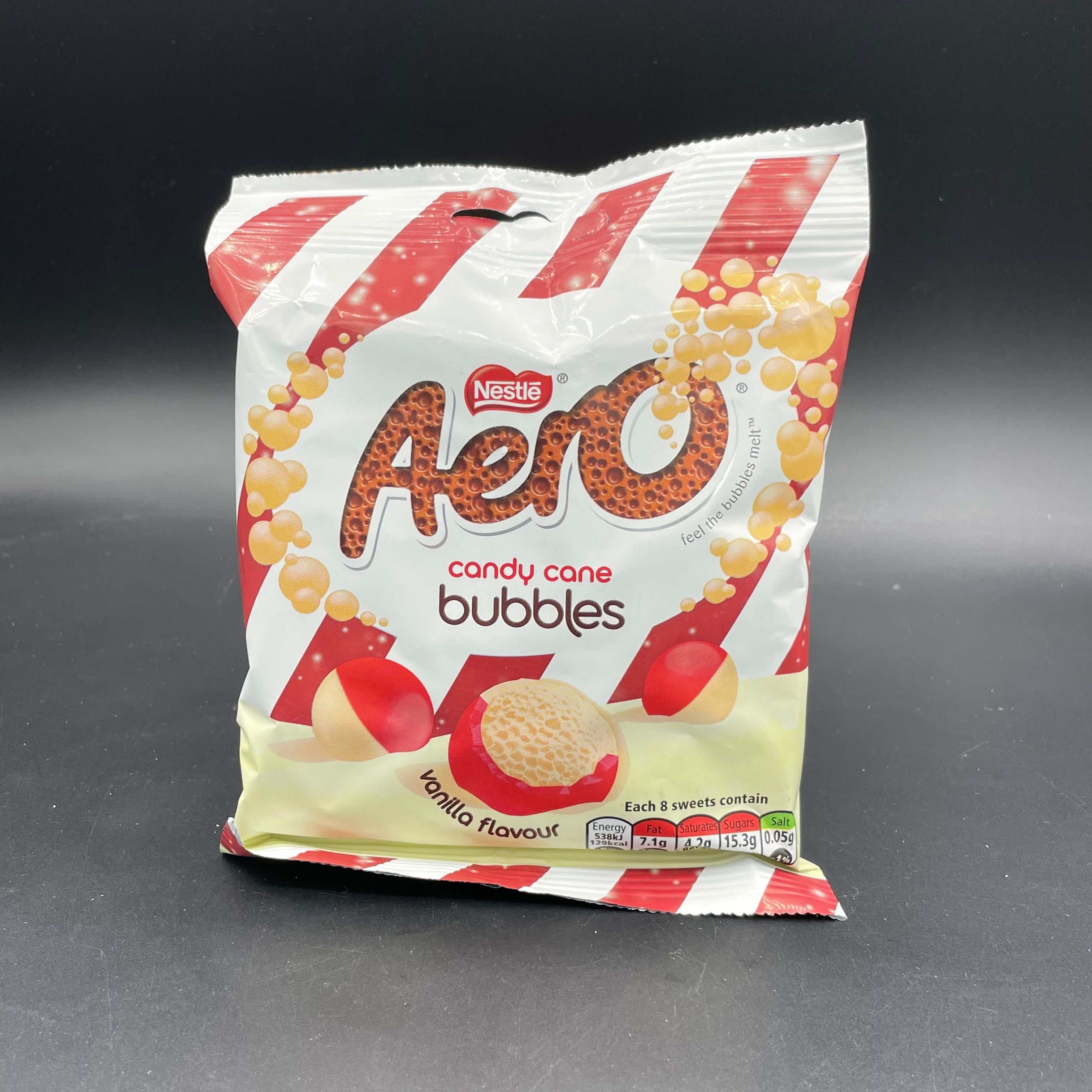 NEW Nestle Aero Candy Cane Bubbles Vanilla Flavour 70g (UK)