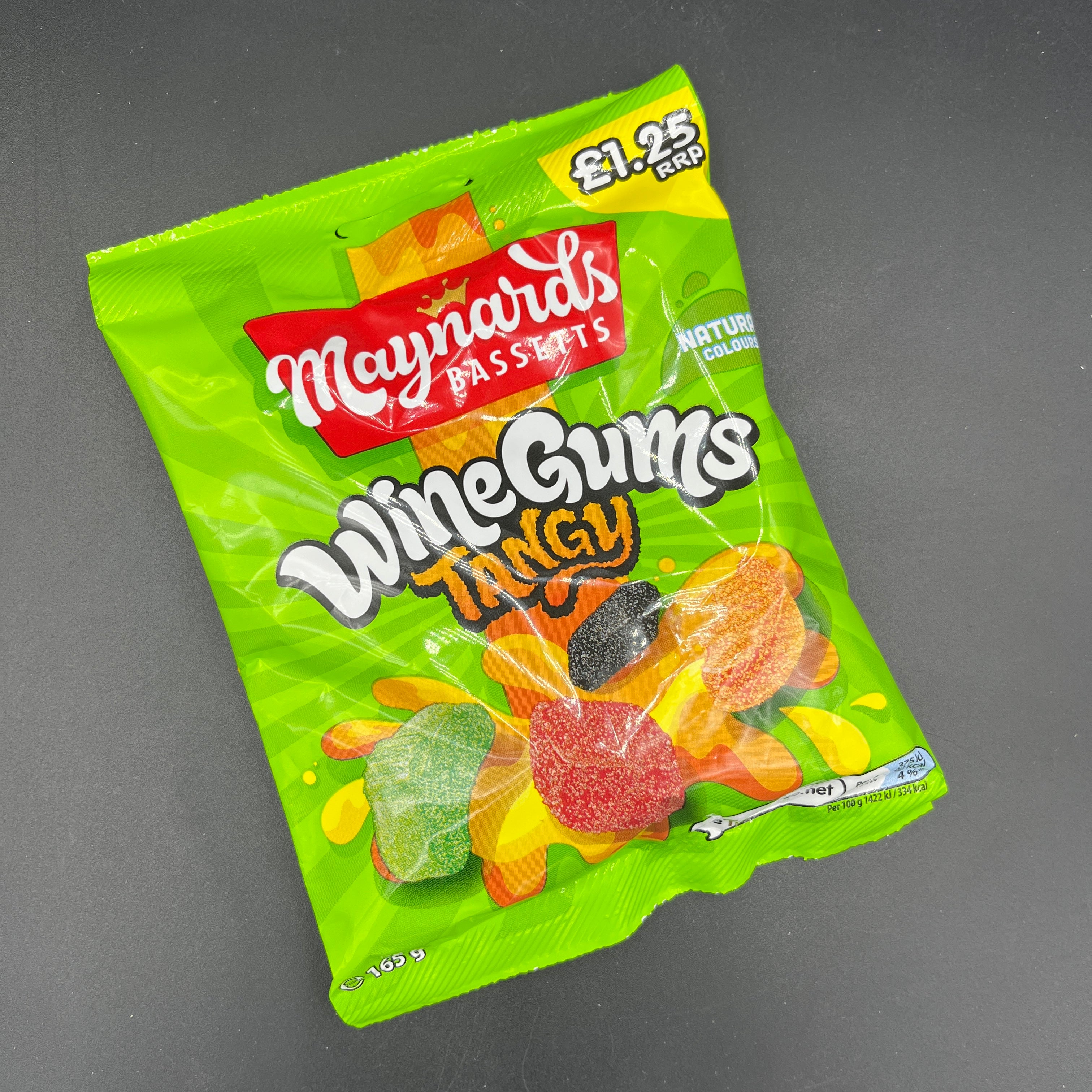 Maynards Wine Gums Tangy 165g (UK)
