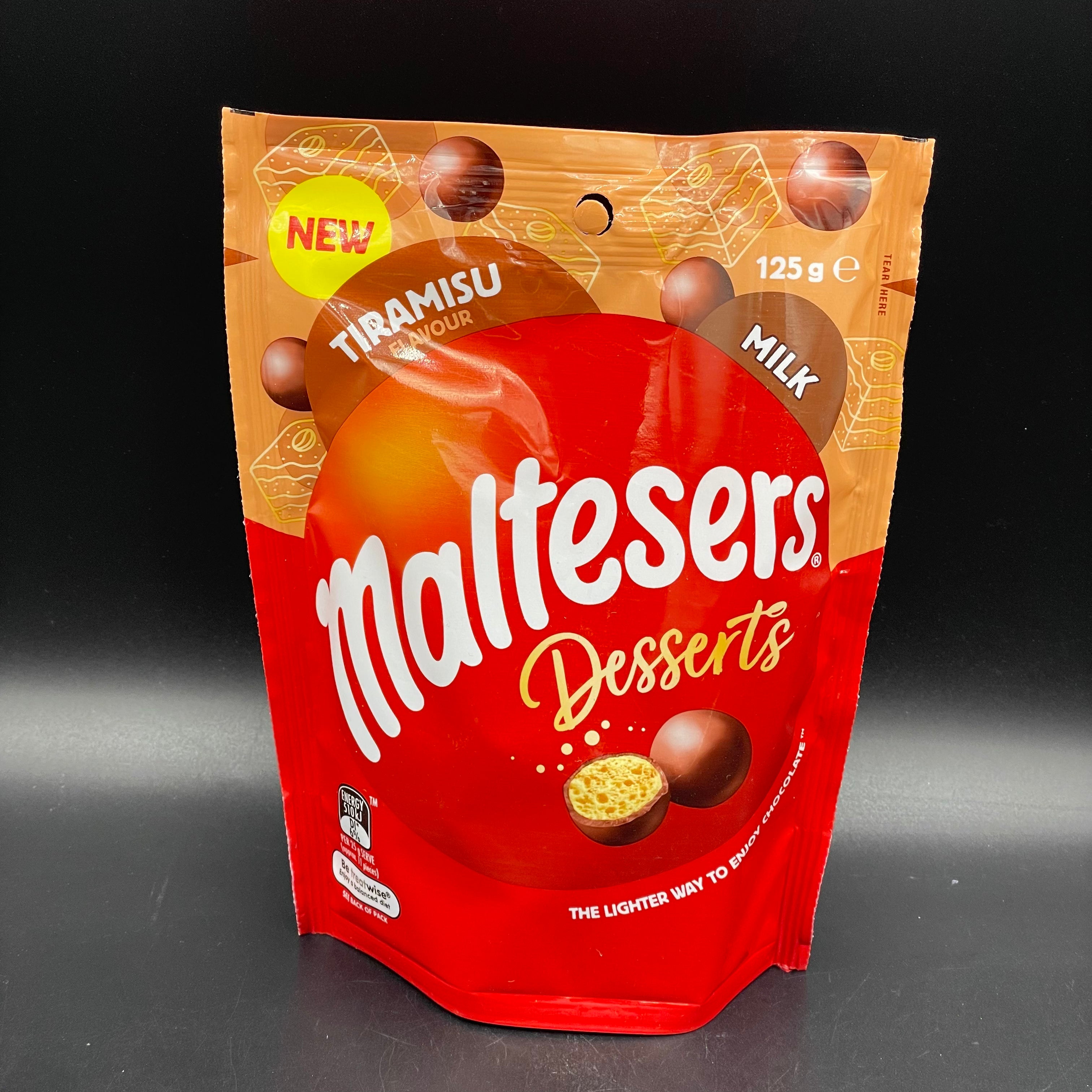 Buy Maltesers Desserts Tiramisu Chocolate Snack & Share Bag 125g Online, Worldwide Delivery