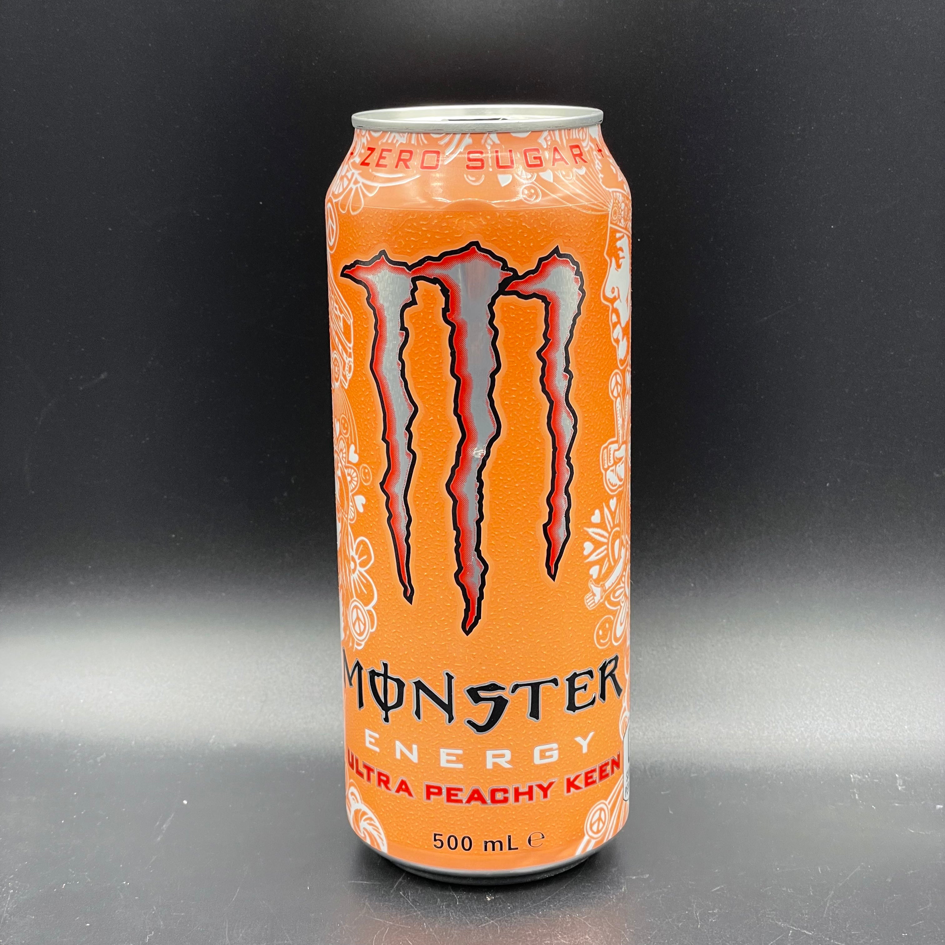 NEW Monster Energy - Ultra Peachy Keen, Peach Flavour, Zero Sugar 500m