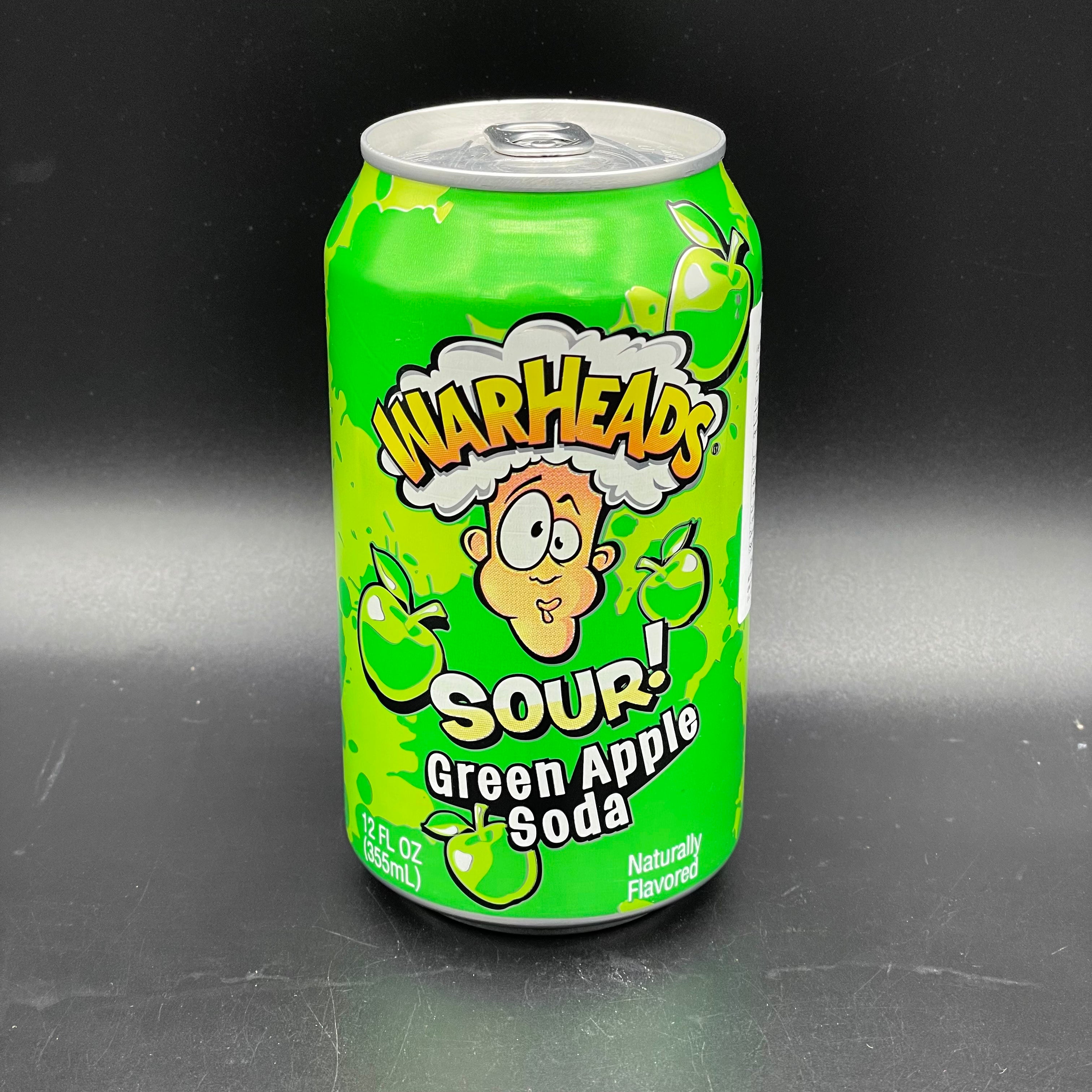 Warheads Sour Green Apple Flavoured Soda 355ml Usa