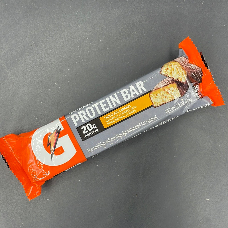 Gatorade Protein Bar, Chocolate Caramel Flavour, with 20g of Protein, 80g (USA)