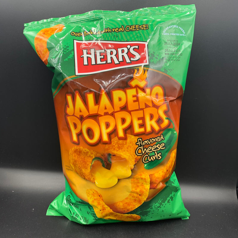 Herr's Jalapeño Popper Flavored Cheese Curls 170g (USA)