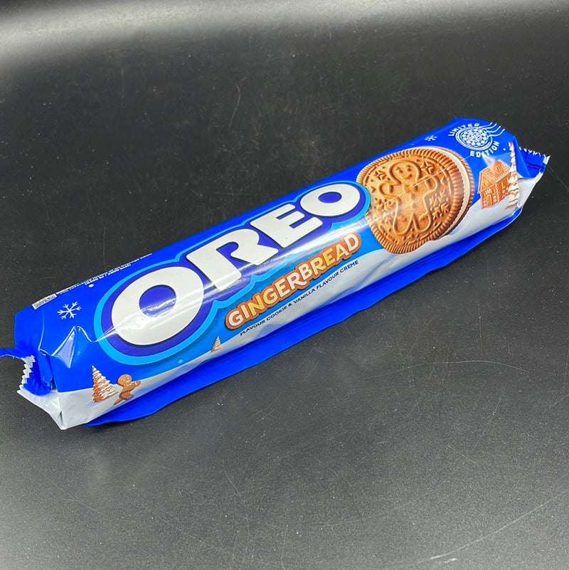 Oreo GINGERBREAD Flavour Cookie & Vanilla Flavour Creme 154g (UK) LIMITED EDITION