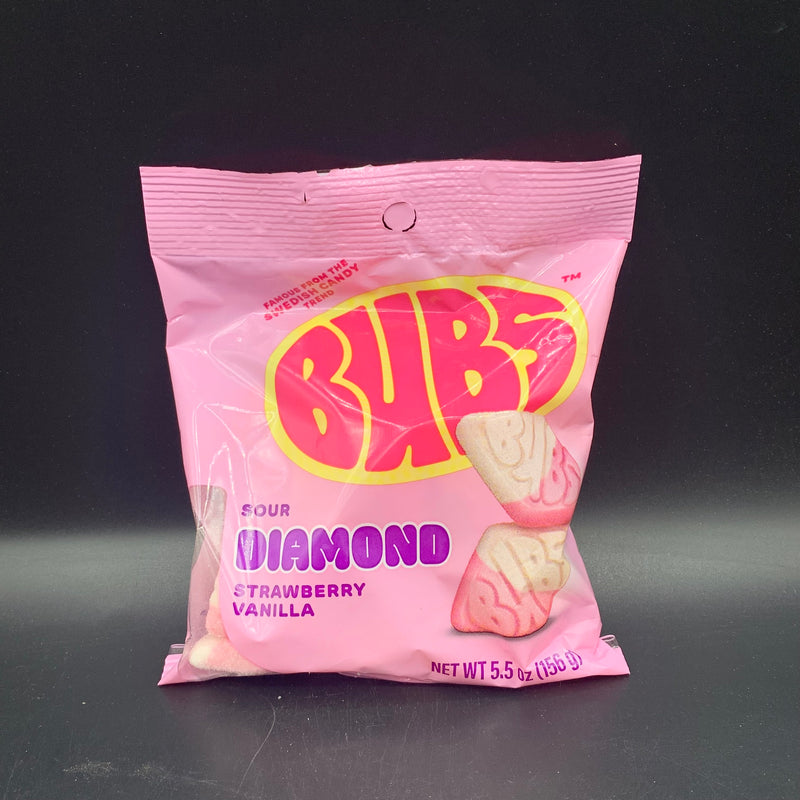 BUBS - Sour Diamond, Strawberry Vanilla Flavoured Candy, 156g (USA)