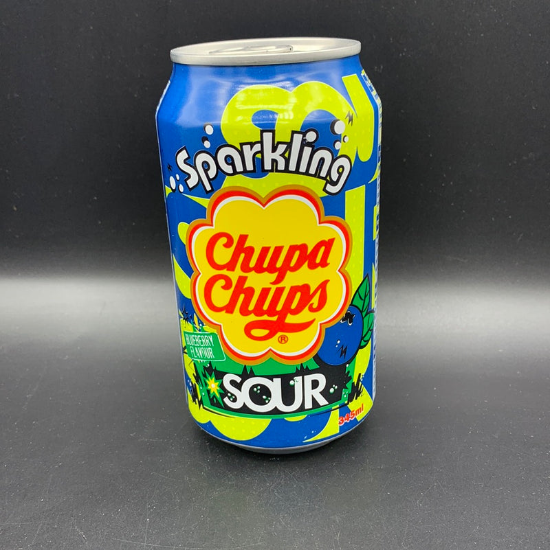 Chupa Chups Sparkling Drink - Sour Blueberry Flavour 345ml (KOREA)