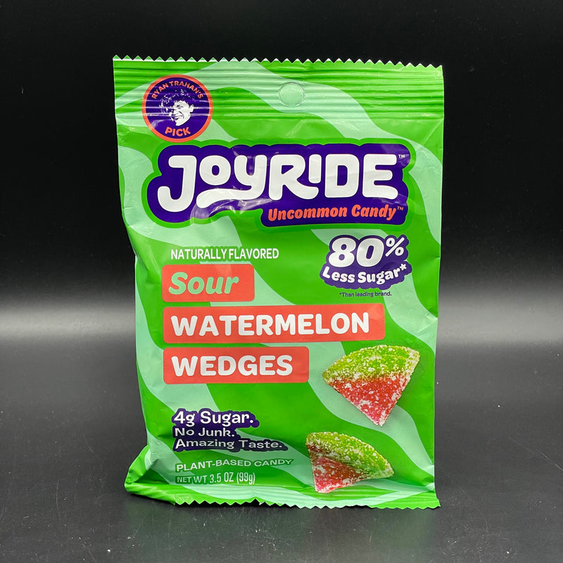JoyRide - Uncommon Candy! Sour Watermelon Wedges, Naturally Flavoured. 80% Less Sugar, No Junk, Amazing Taste. 99g (USA) Ryan Trahan’s Viral Candy!