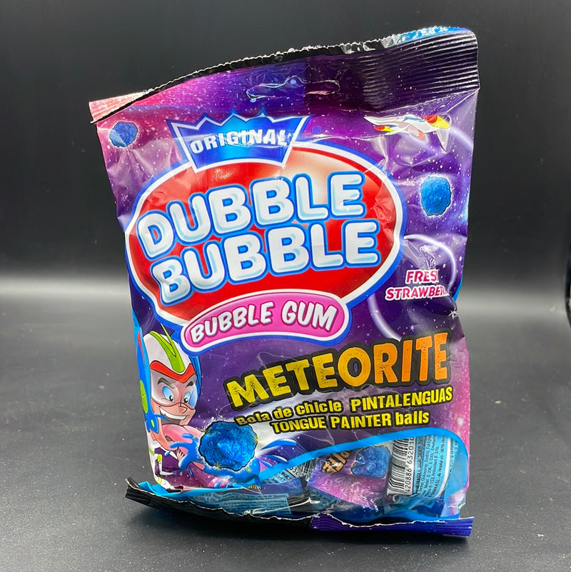 Dubble Bubble - Meteorite Tongue Painter Balls, Strawberry Flavour Bubble Gum, 85g (USA)