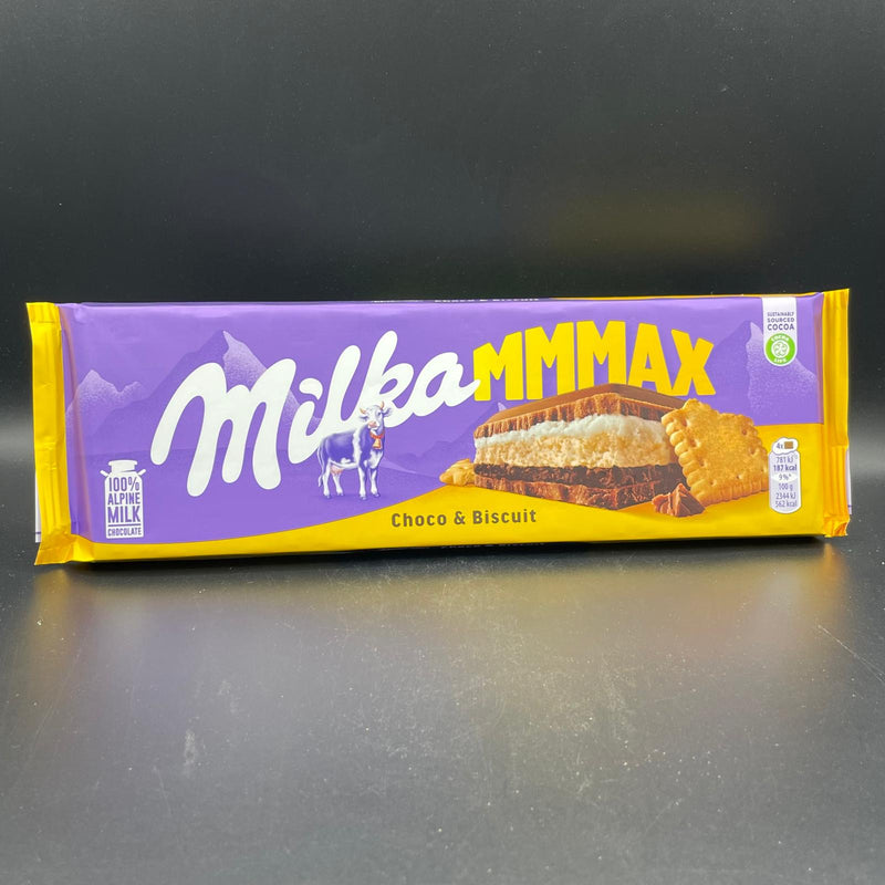 Milka MMMAX - Choco & Biscuit, Mega 300g Chocolate Block (EURO)