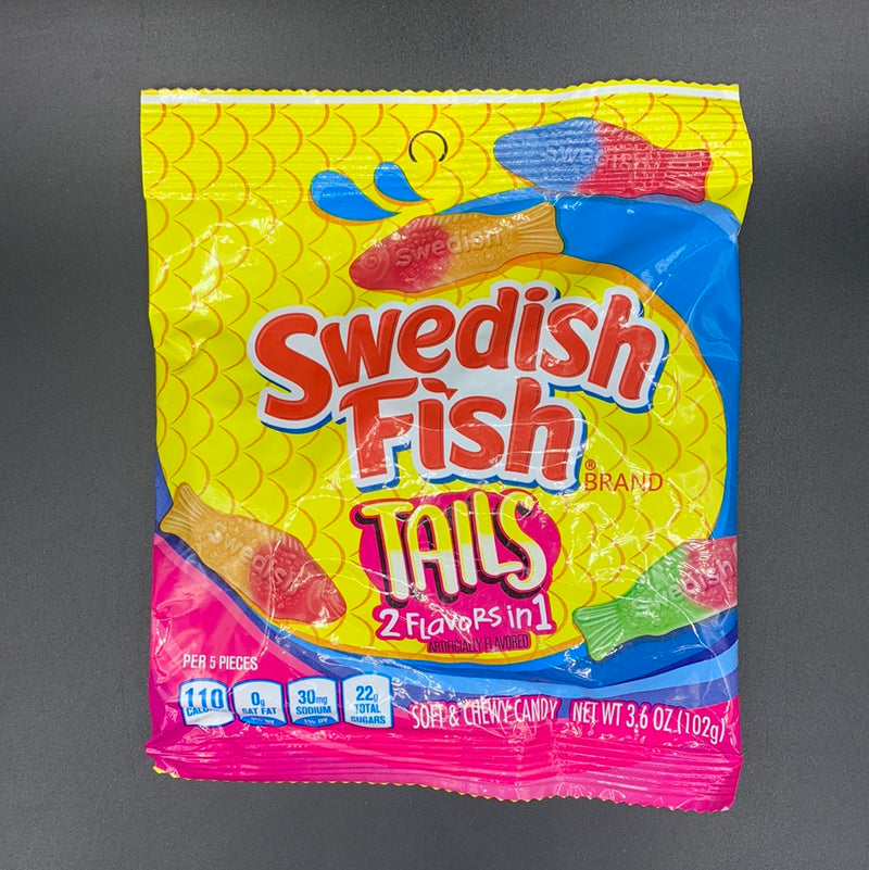 Swedish Fish Tails - 2 Flavours In 1! 102g (USA)