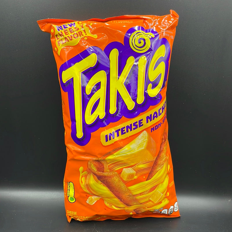 Barcel Takis Intense Nacho - Non-Spicy, Cheese Flavoured Tortilla Chips 280g (USA)