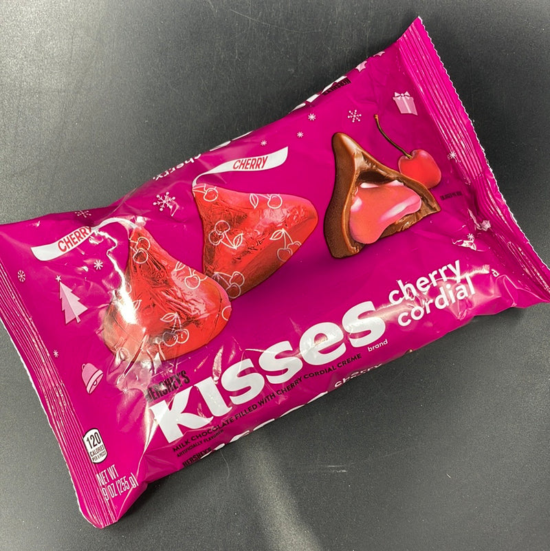 Hershey’s Kisses Milk Chocolate With Cherry Cordial Creme Flavour Filling 255g (USA) CHRISTMAS SPECIAL