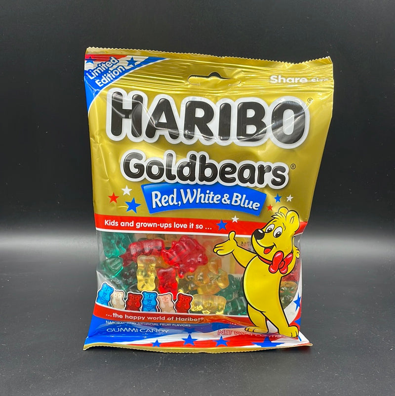 Limited Edition Haribo Red, White & Blue! Share Size Gummy Candy 113g (USA)