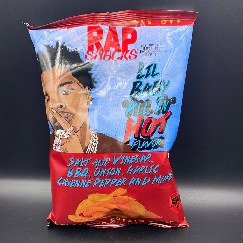 Rap Snacks - Lil Baby “All In” Hot Flavoured Potato Chips, 71g (USA)