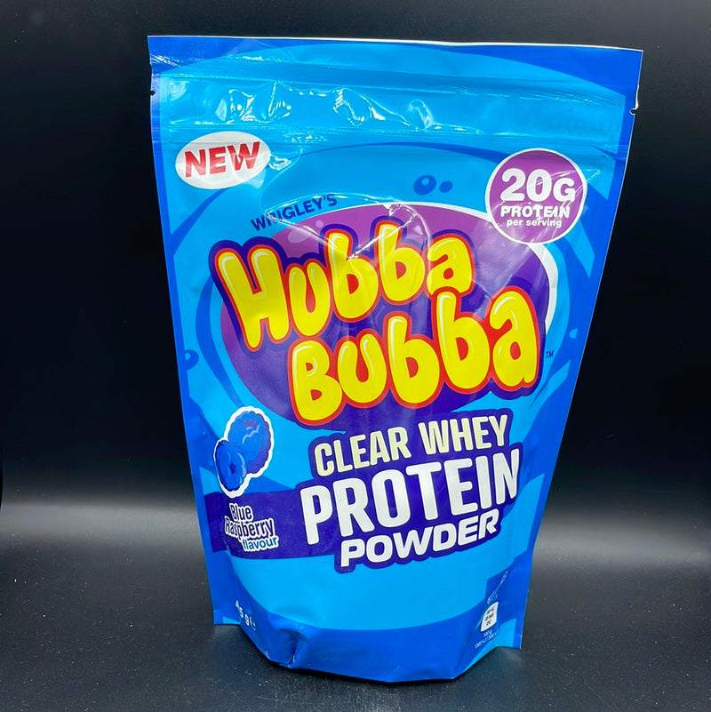 Hubba Bubba - Blue Raspberry Flavour Clear Whey Protein Powder, 405g (UK)