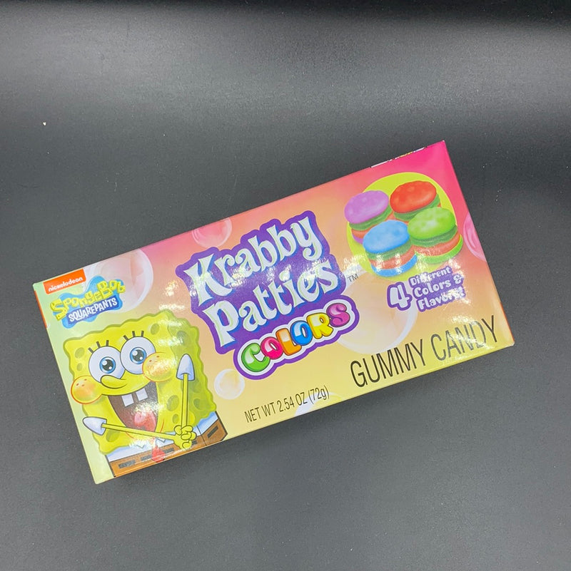 Frankford SpongeBob - Krabby Patties Colors - Gummy Candy, Theatre Box, 72g (USA)