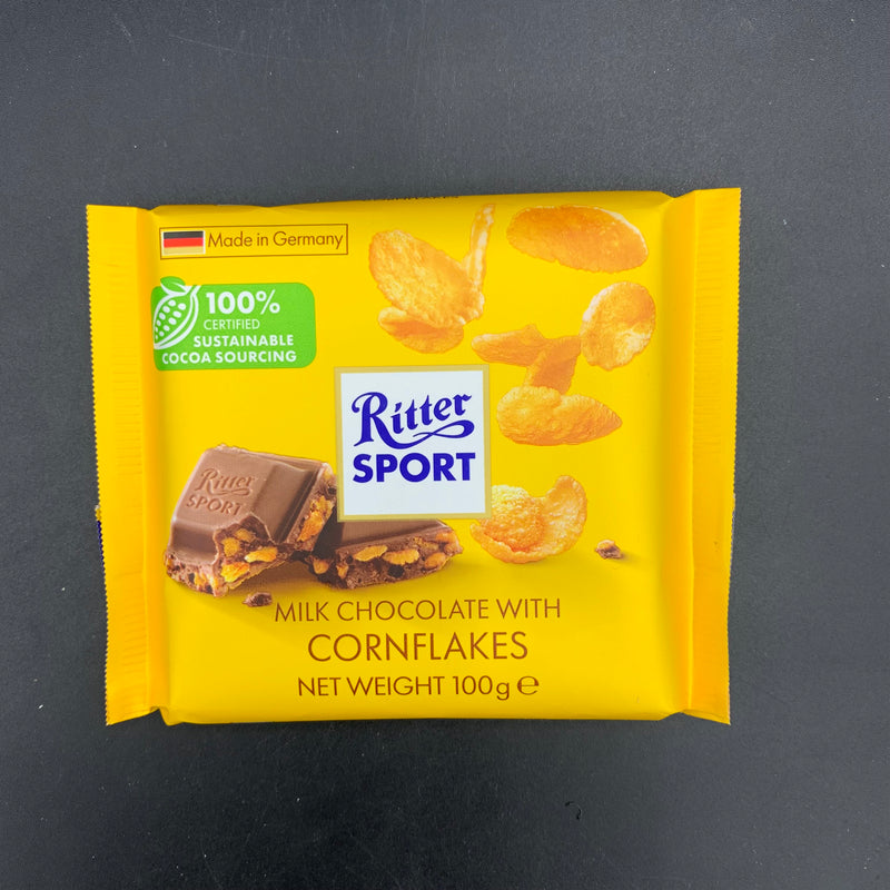 Ritter Sport - Milk Chocolate with Cornflakes, 100g (GERMANY)