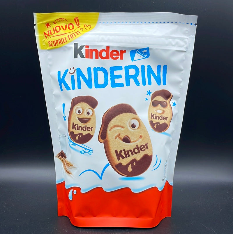 Kinder Kinderini Biscuits! Kinder Milk & Cocoa Biscuits with Creamy Decorations 250g Bag (EURO)