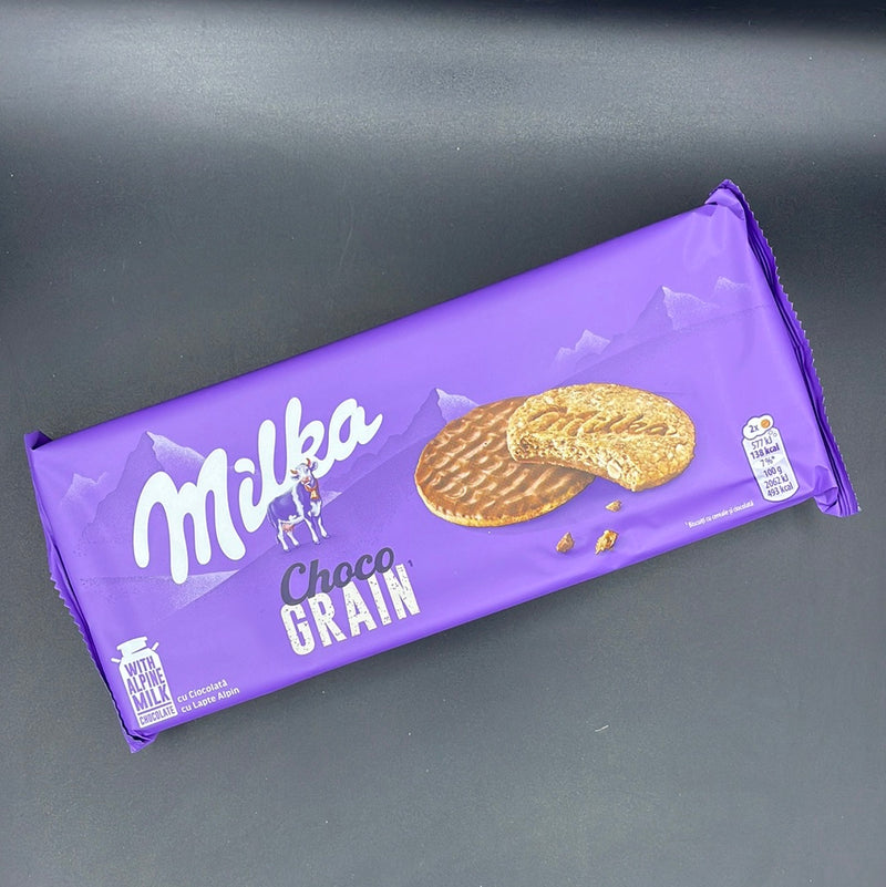 Milka Choco Grain Biscuits. 9 Cookies - 126g (EURO)