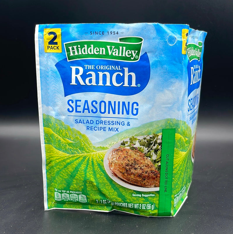 Hidden Valley 2-Pack. The Original Ranch Seasoning! Salad Dressing & Recipe Mix, 2 Sachet Pack, 56g Each (USA)