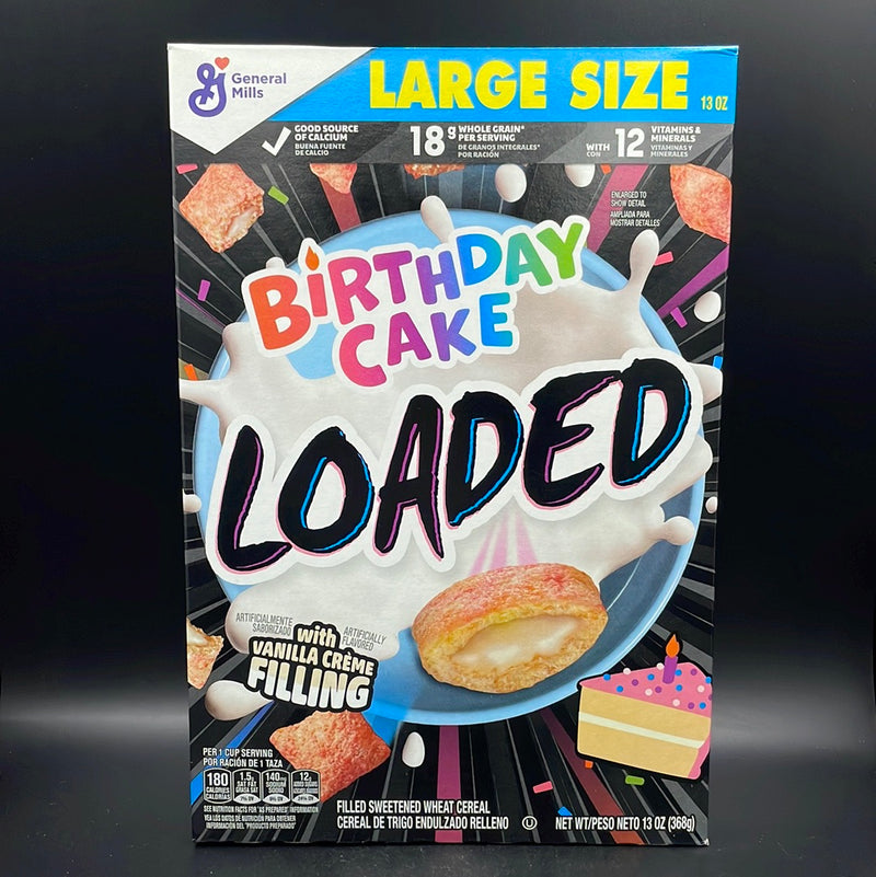 General Mills - Birthday Cake LOADED  with Vanilla Creme Filling 368g Large Size (USA)