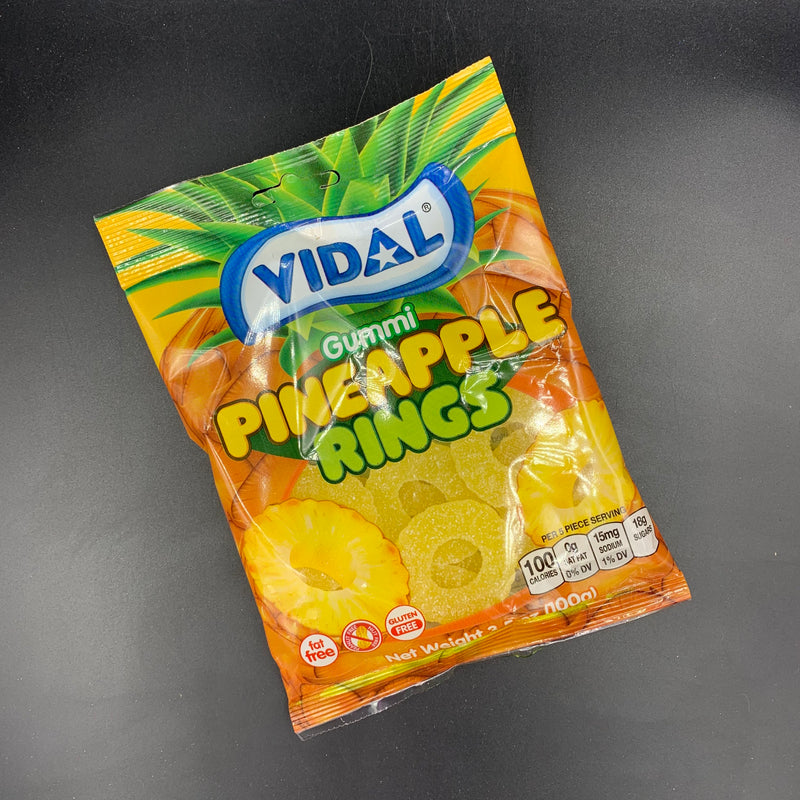 Vidal - Gummi Pineapple Rings, 100g (SPAIN)
