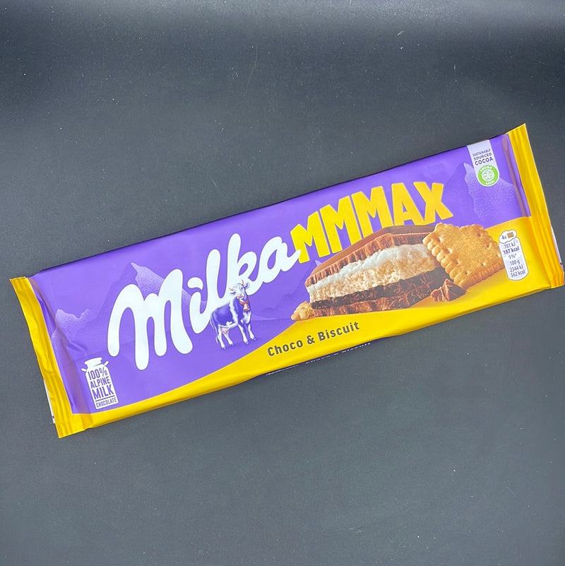 Milka MMMAX Choco & Biscuit, Mega 300g Chocolate Block (EURO)