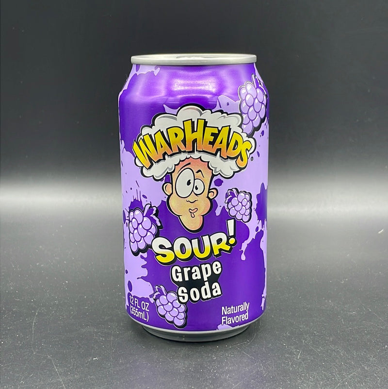 Warheads - Sour Grape Flavoured Soda, 355ml (USA).