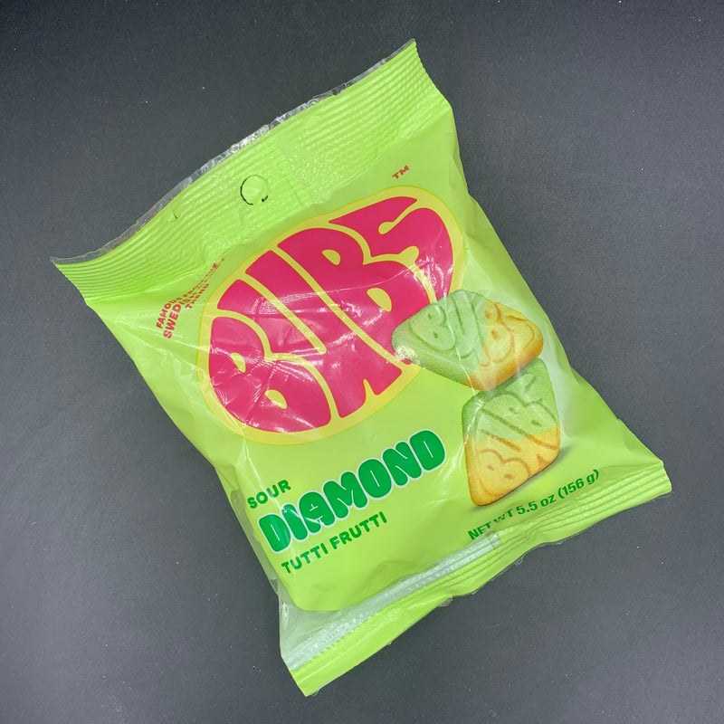 BUBS - Sour Diamond, Tutti Frutti Flavoured Candy, 156g (USA)