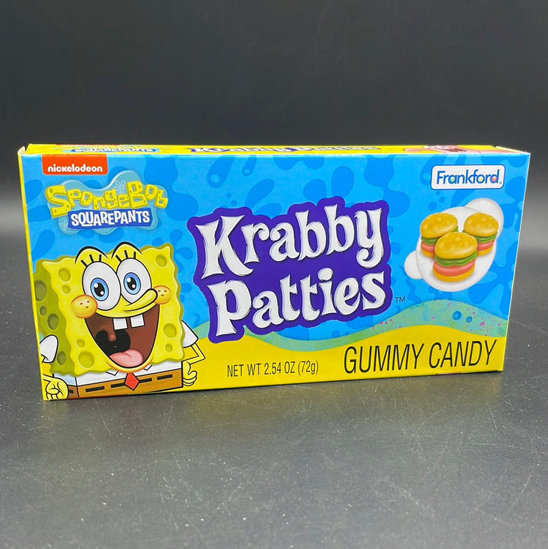 Frankford SpongeBob - Krabby Patties Gummy Candy, Theatre Box, 72g (USA)