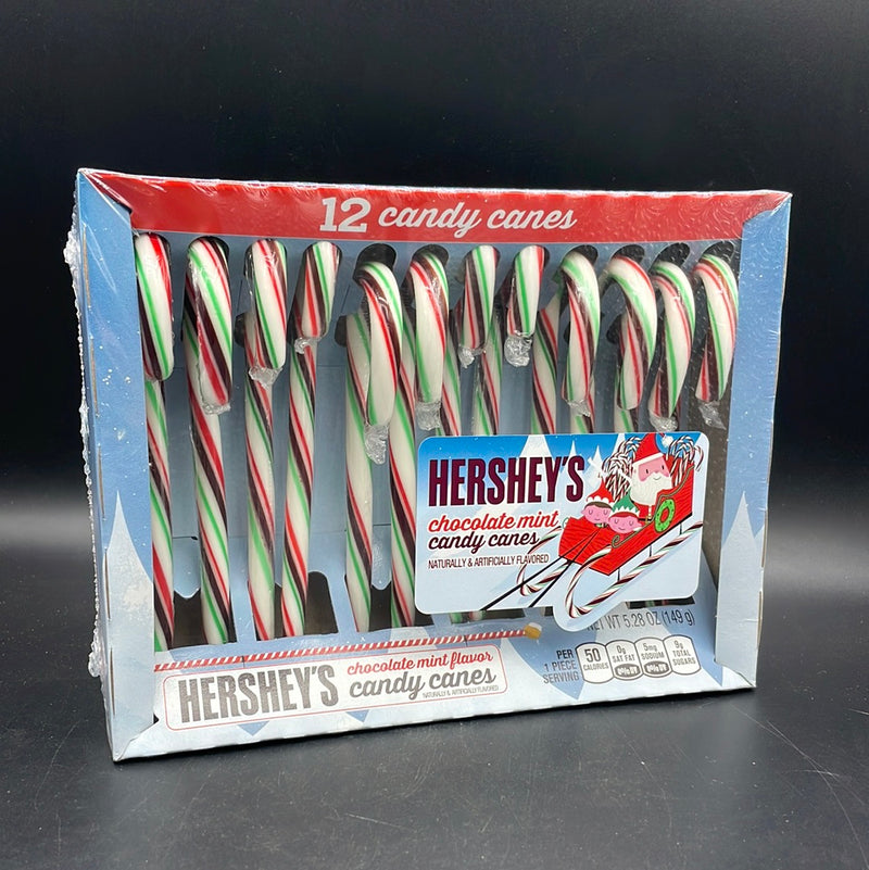 Hershey's Chocolate Mint Flavoured Candy Canes 12 Pack 149g (USA) CHRISTMAS SPECIAL