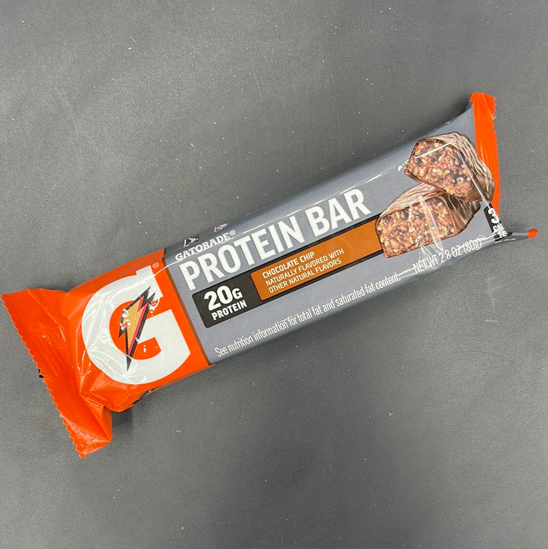 Gatorade Protein Bar, Chocolate Chip Flavour, with 20g of Protein, 80g (USA)