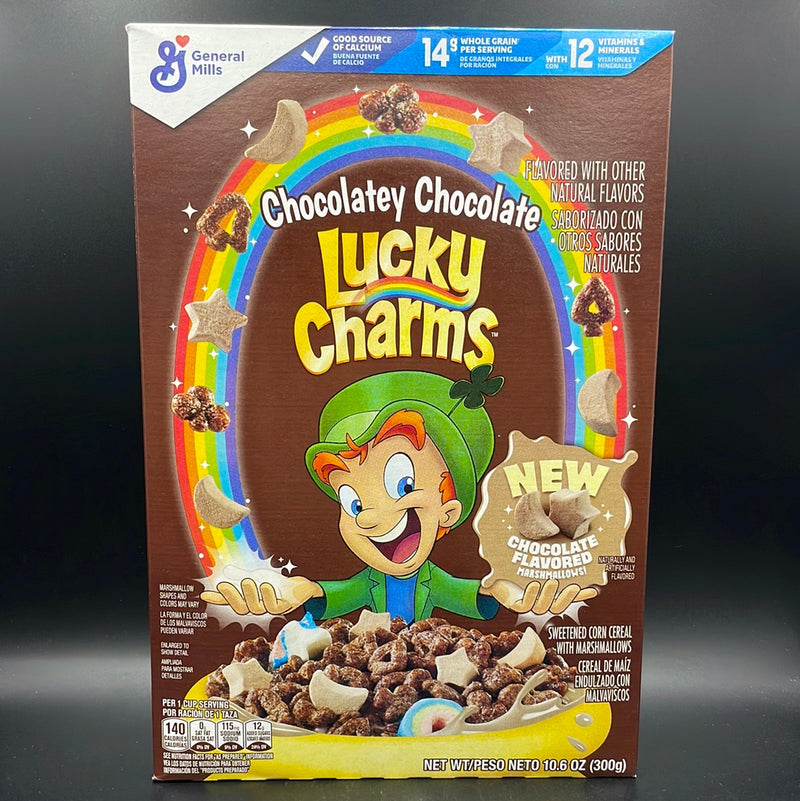 Lucky Charms Chocolatey Chocolate - New Chocolate Flavoured Marshmallows! 300g (USA)