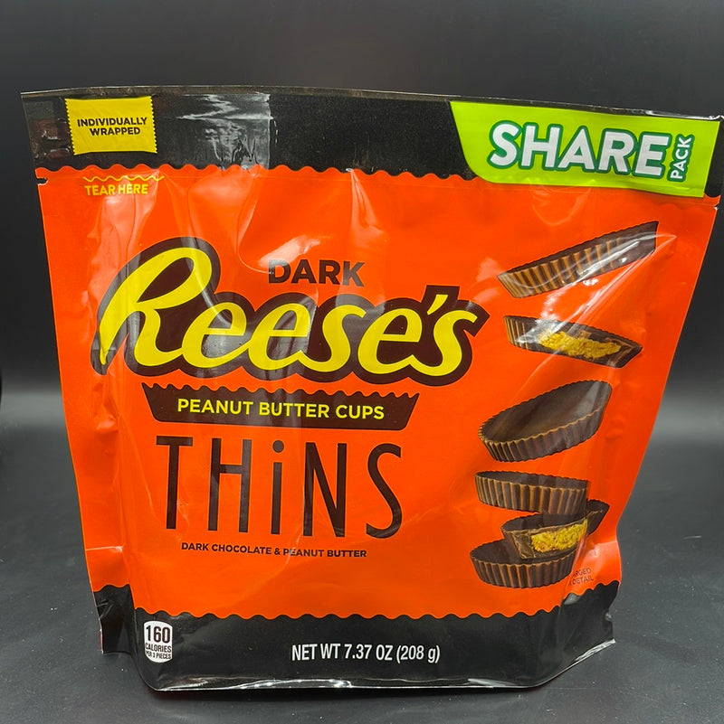 Reese’s Thins - Dark Chocolate Peanut Butter Cups - Share Pack 208g (USA)