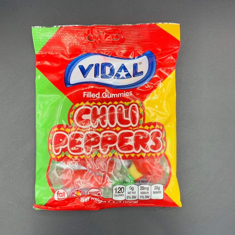 Vidal - Chili Peppers, Spicy Sweet Gummies, 100g (SPAIN)