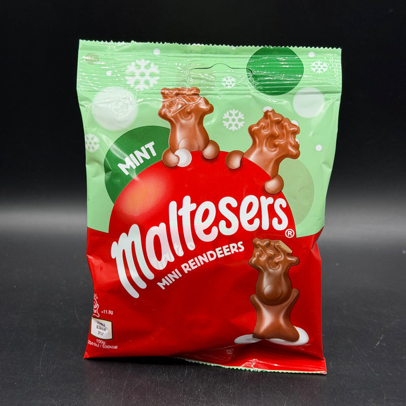 Maltesers Mini Reindeer - Milk Chocolate, Mint Flavour! 5 Mini Reindeer, Full of Crunchy, Creamy Delight! 59g (UK)