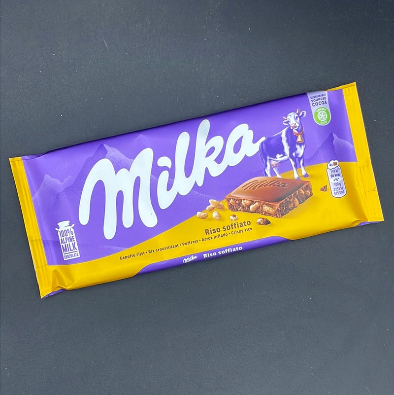 NEW Milka Crispy Rice Block 100g (EURO)