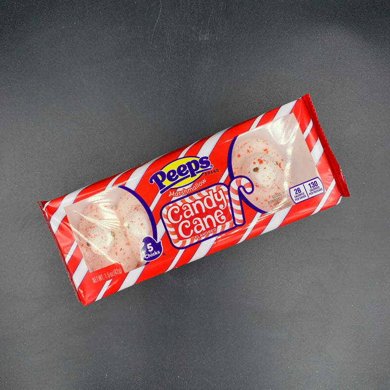 Peeps - Candy Cane Flavoured Marshmallow Chicks, (5 Chicks), 42g (USA) CHRISTMAS SPECIAL