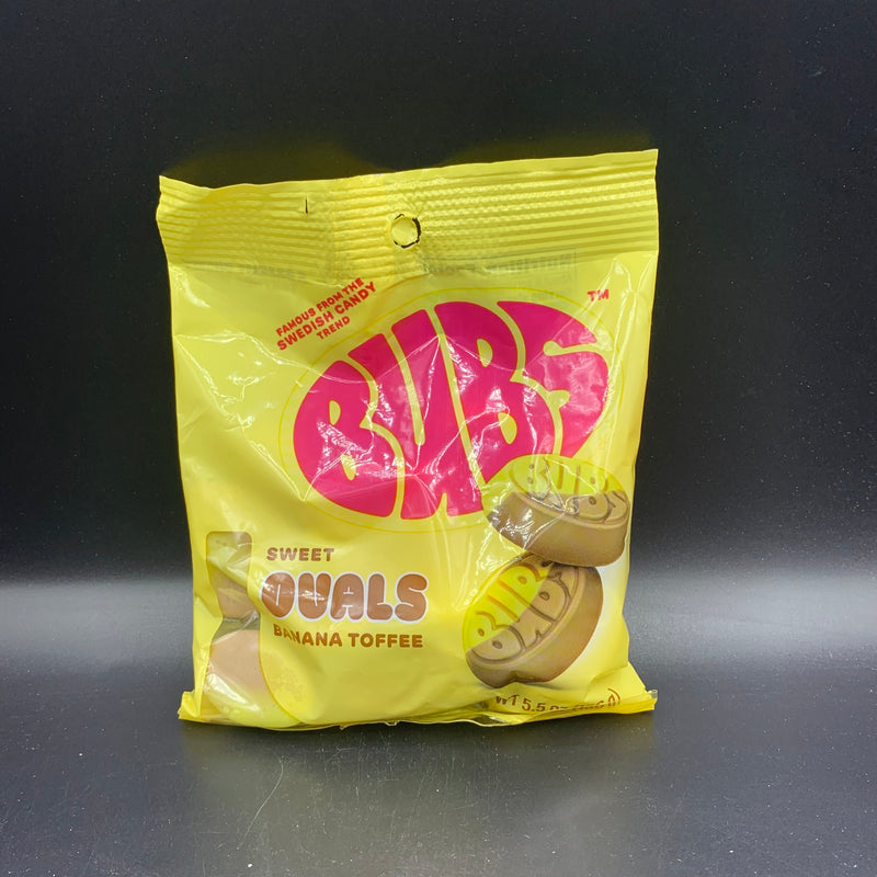 BUBS - Sweet Ovals, Banana Toffee Flavoured Candy, 156g (USA)