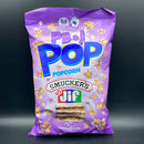 PB&J Pop Popcorn - Smucker’s & Jif, Grape Peanut Butter & Jelly Flavour! 149g (USA)