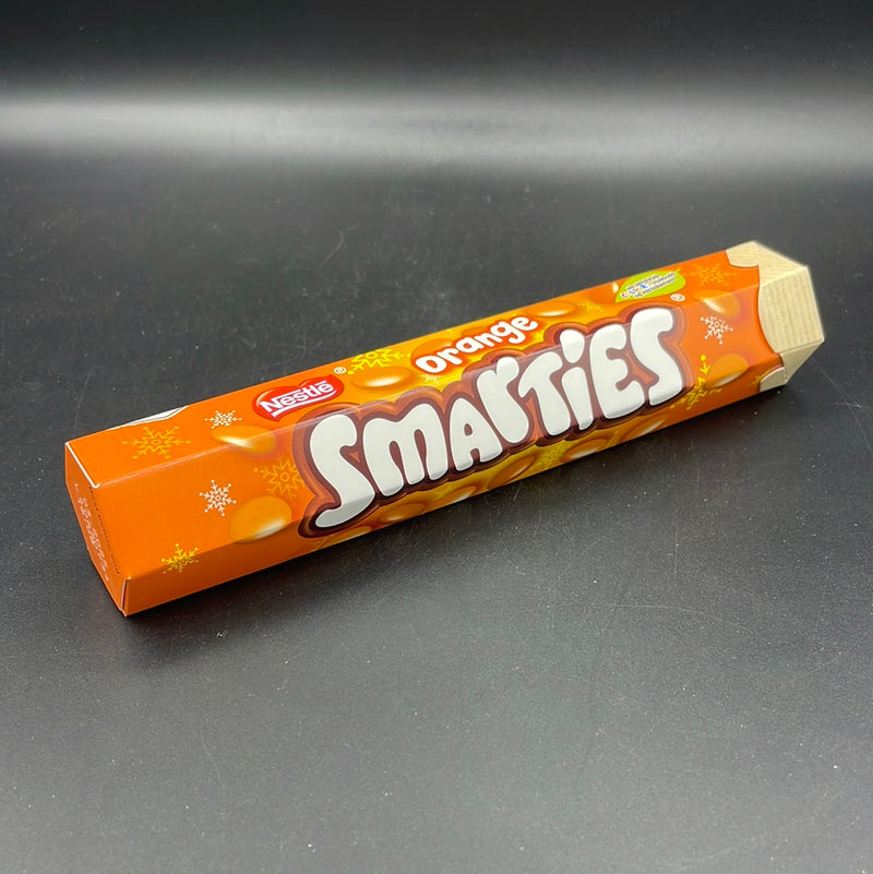 Nestle Orange Chocolate Smarties, 120g Tube (UK) CHRISTMAS EDITION