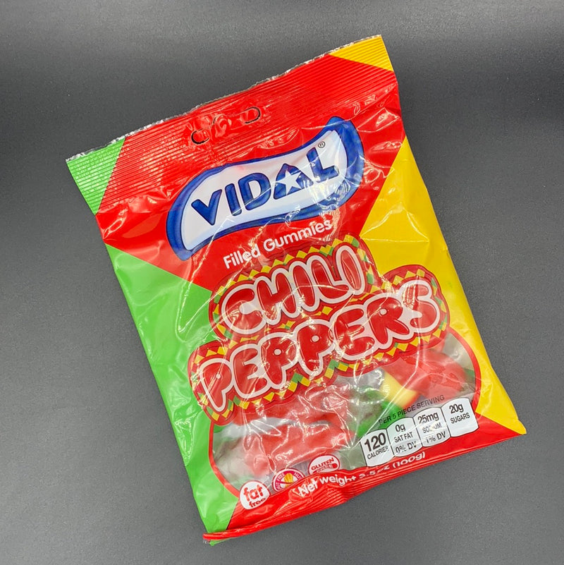 Vidal - Chili Peppers, Spicy Sweet Gummies, 100g (SPAIN)