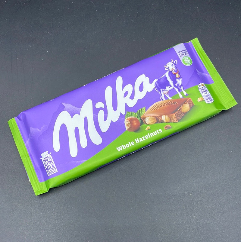 Milka Whole Hazelnuts Block 100g (EURO)