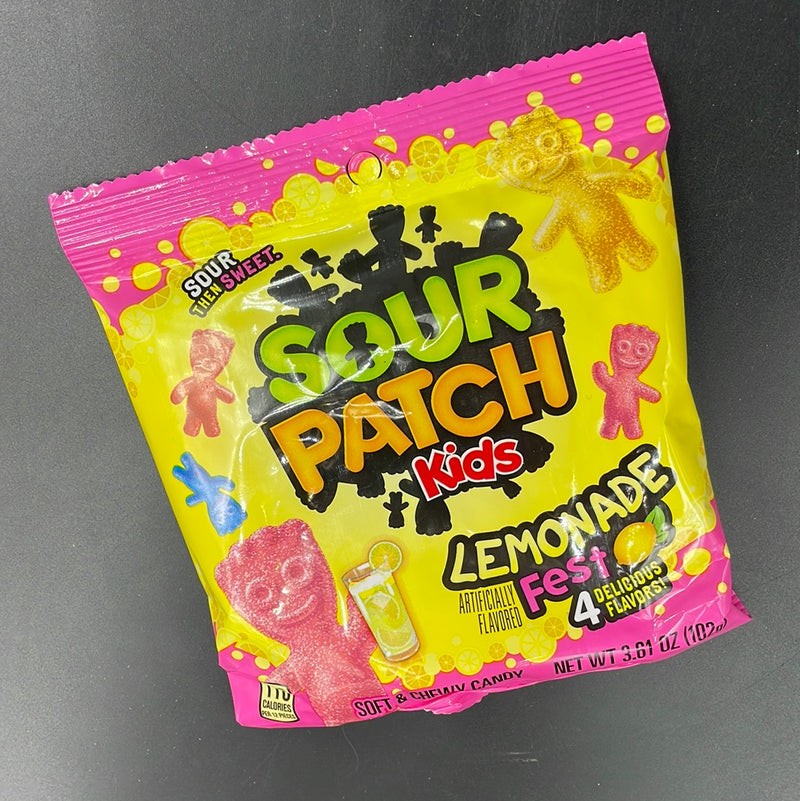 Sour Patch Kids - Lemonade Fest, 4 Delicious Flavours! 102g (USA)