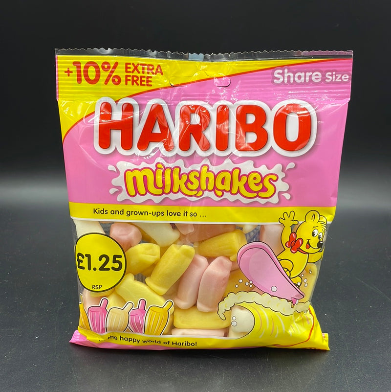 Haribo - Milkshakes Flavour, Share Size Gummy Candy 154g (UK)