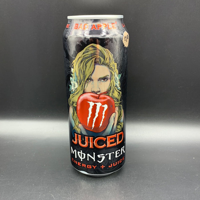 NEW Monster Energy + Juice, Bad Apple Flavour, 500ml (EURO)