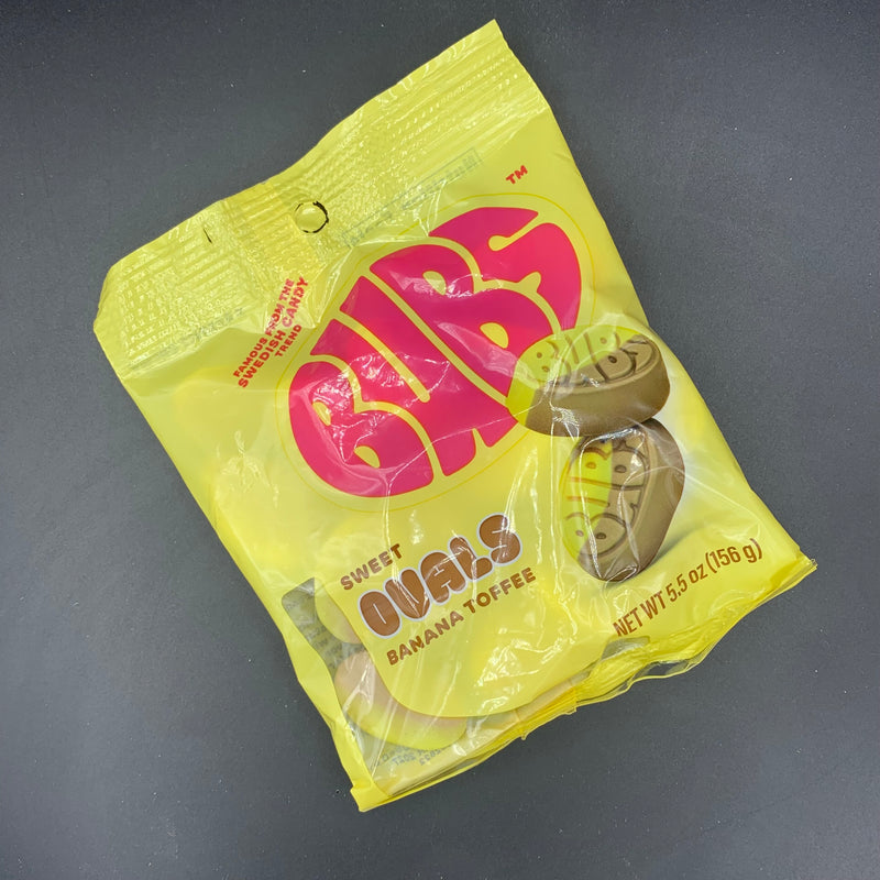 BUBS - Sweet Ovals, Banana Toffee Flavoured Candy, 156g (USA)