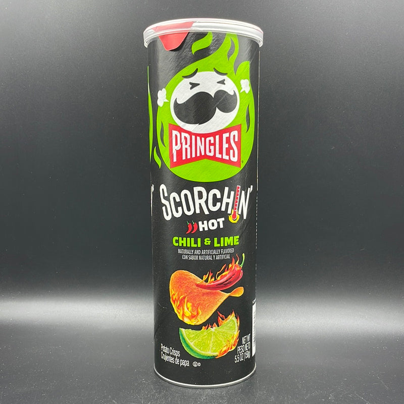 Pringles Scorchin’ Hot Chili & Lime Flavor Potato Crisps 158g (USA)