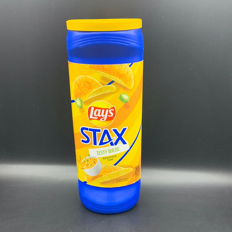 NEW Lay’s Stax - Zesty Queso Flavoured Potato Crisps 155g (USA)