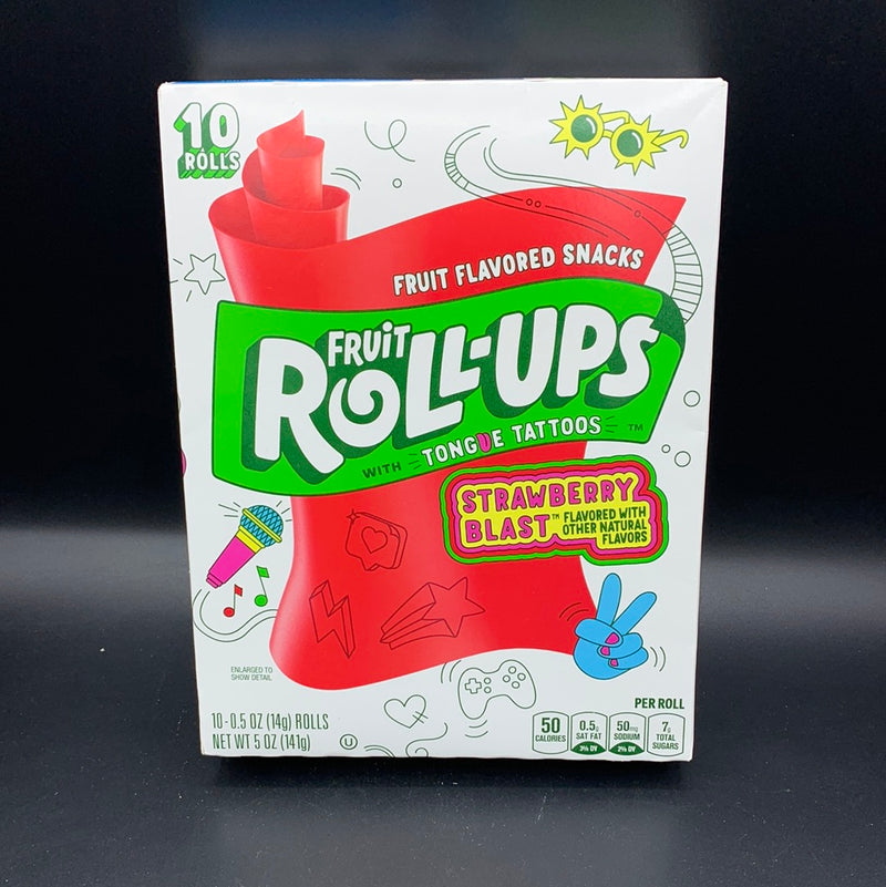 SHORT DATE - Fruit Roll-Ups - Strawberry Blast, 10 Pack, 141g (USA)